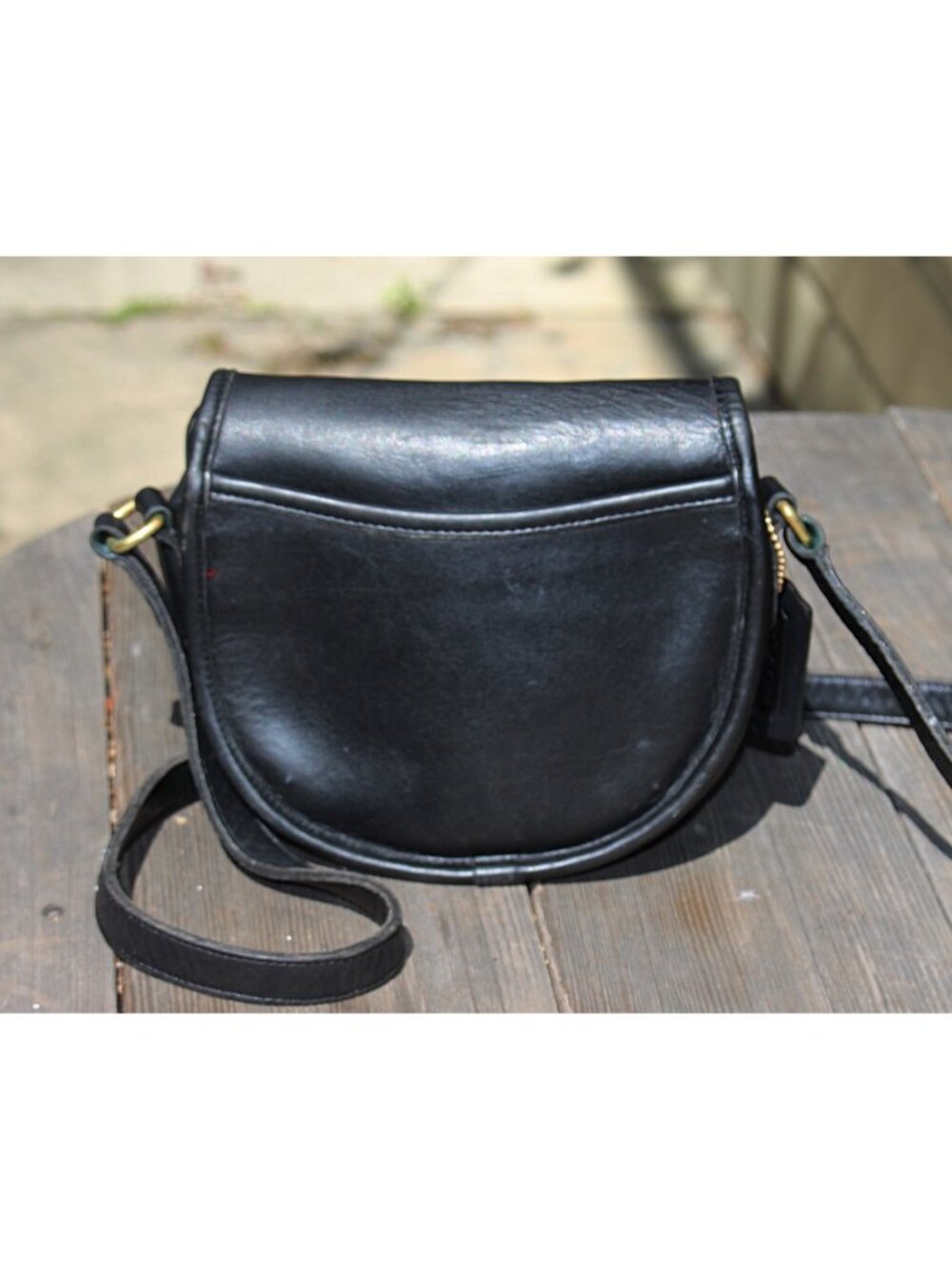 Coach Vintage - Watson Crossbody Bag 9981 in Black, USA 1995 + Hangtag - Picture 2 of 16